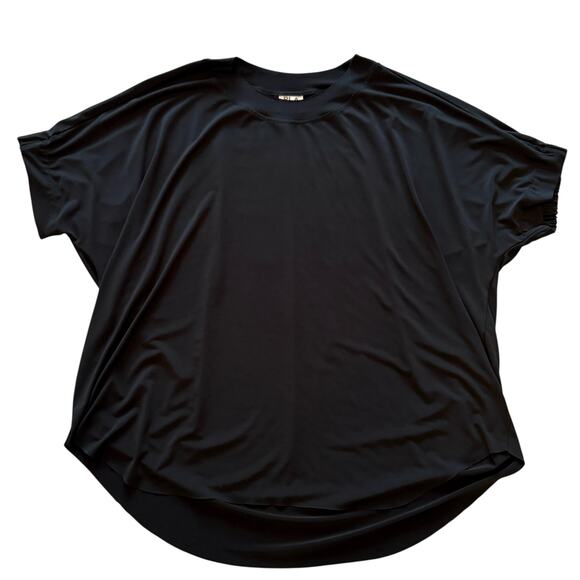 Planet by Lauren G Matte Jersey Fashion Tee Lagenlook Black - Size 1 (4-8) - Picture 1 of 14